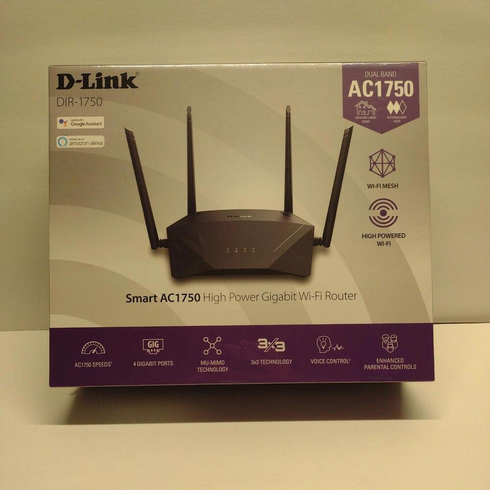D-Link DIR-1750 Smart AC1750 High Power Gigabit Wi-Fi Router